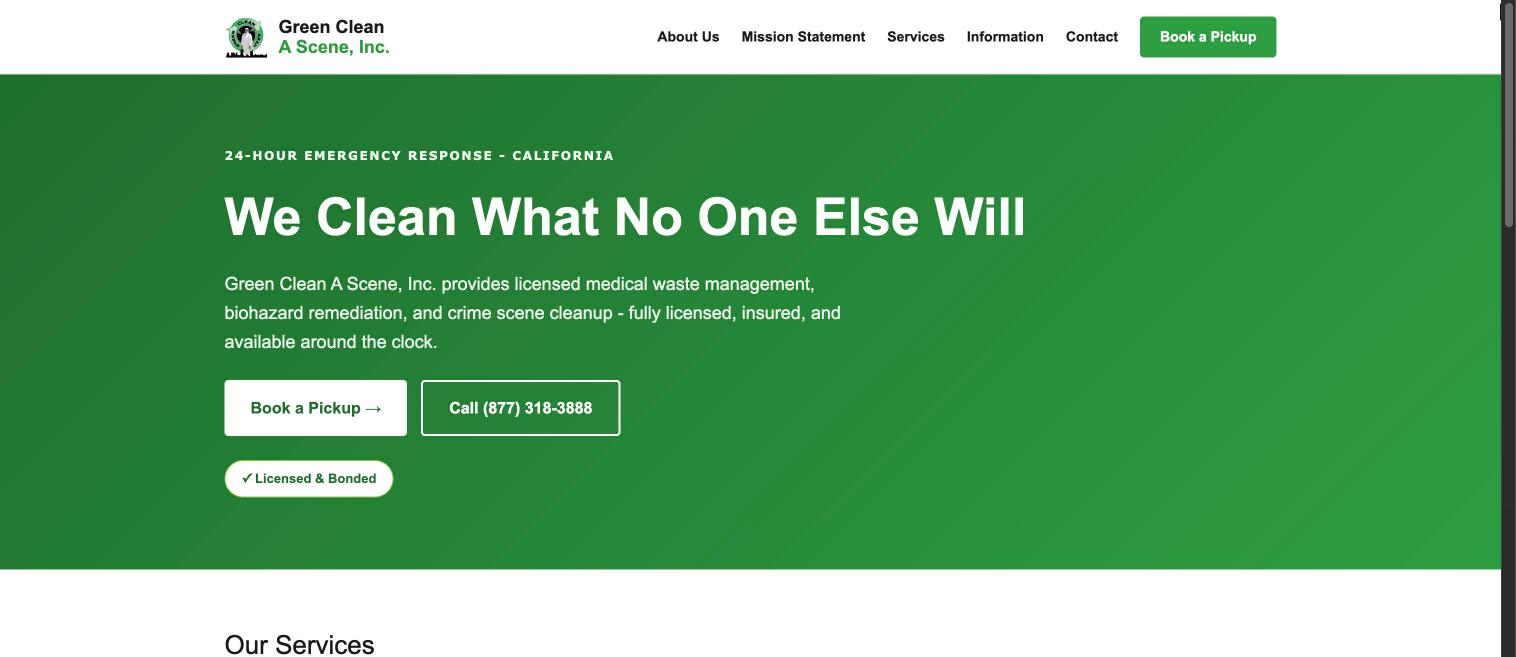 Green Clean A Scene screenshot