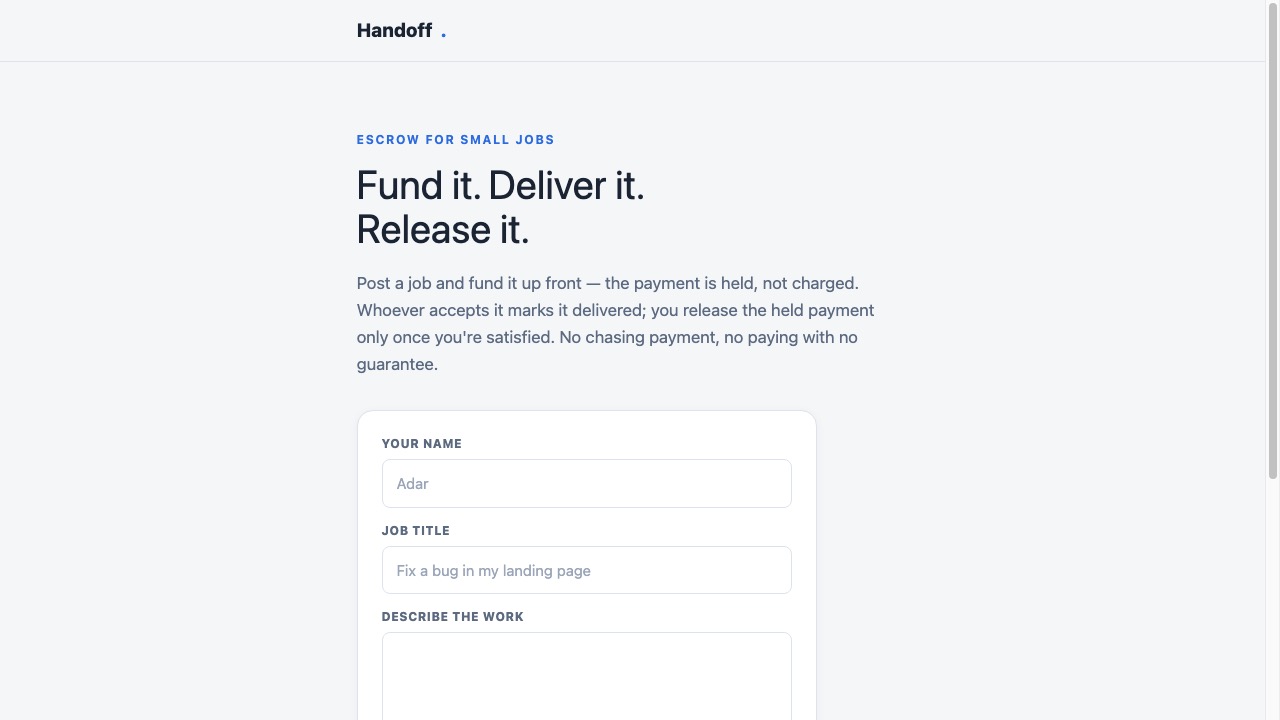 Handoff screenshot