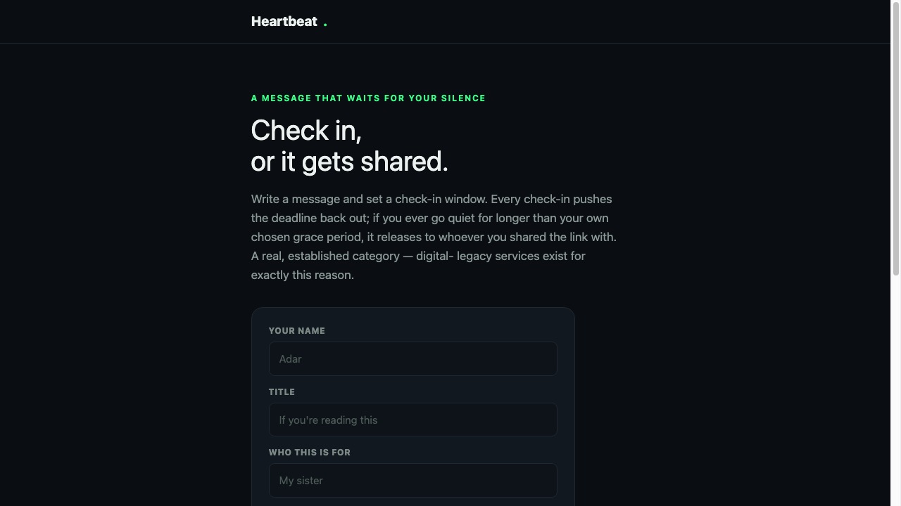 Heartbeat screenshot