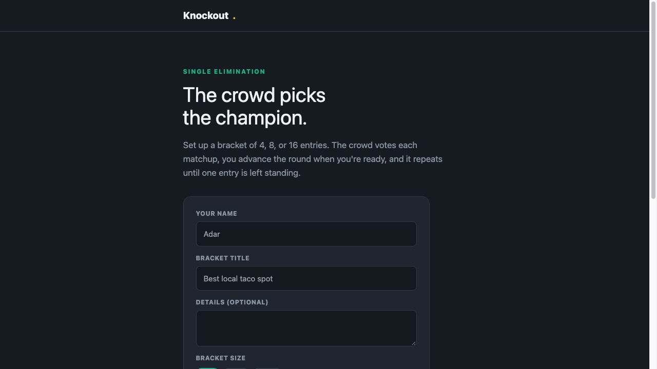 Knockout screenshot
