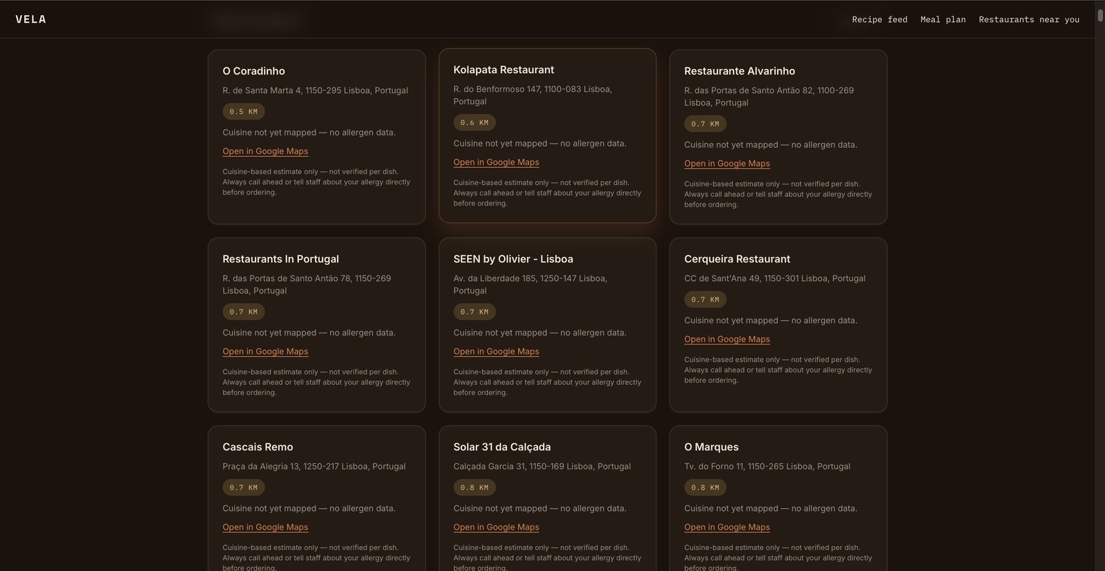 VELA screenshot